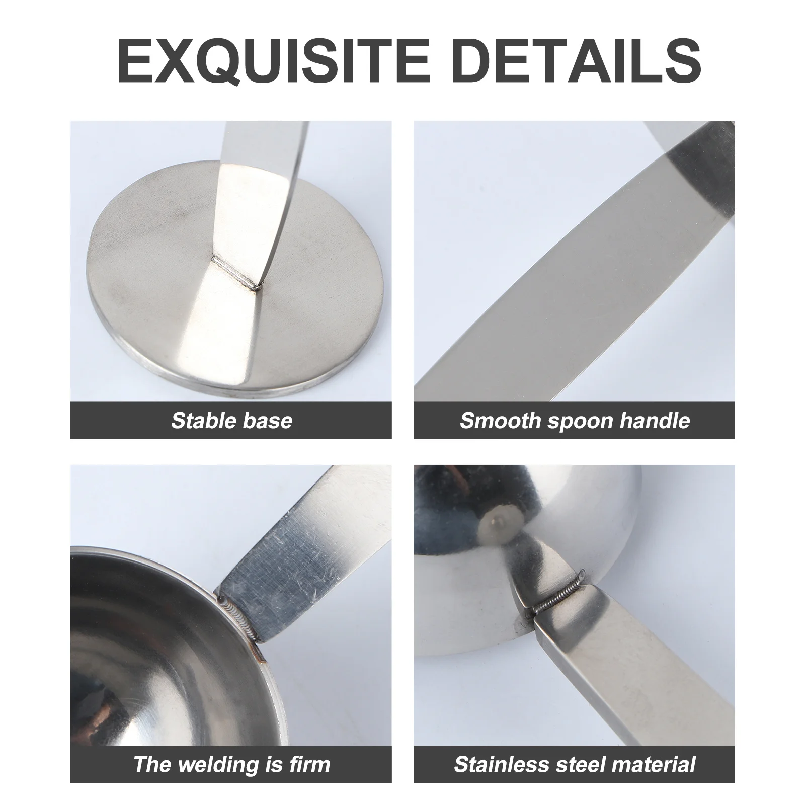 

1pc 2-In-1 Stainless Steel Coffee Tamper Scoop For Espresso Tamping Measuring Compact Dual-End Design Dishwasher Safe Portable