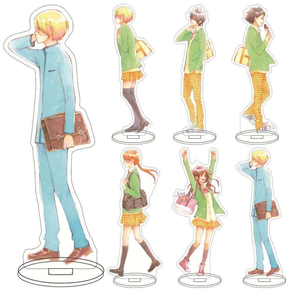 Anime My Little Monster Acrylic Stand Model Shizuku Mizutani Natsume Asako Yoshida Haru Cosplay Figure Model Desk Decor Gifts