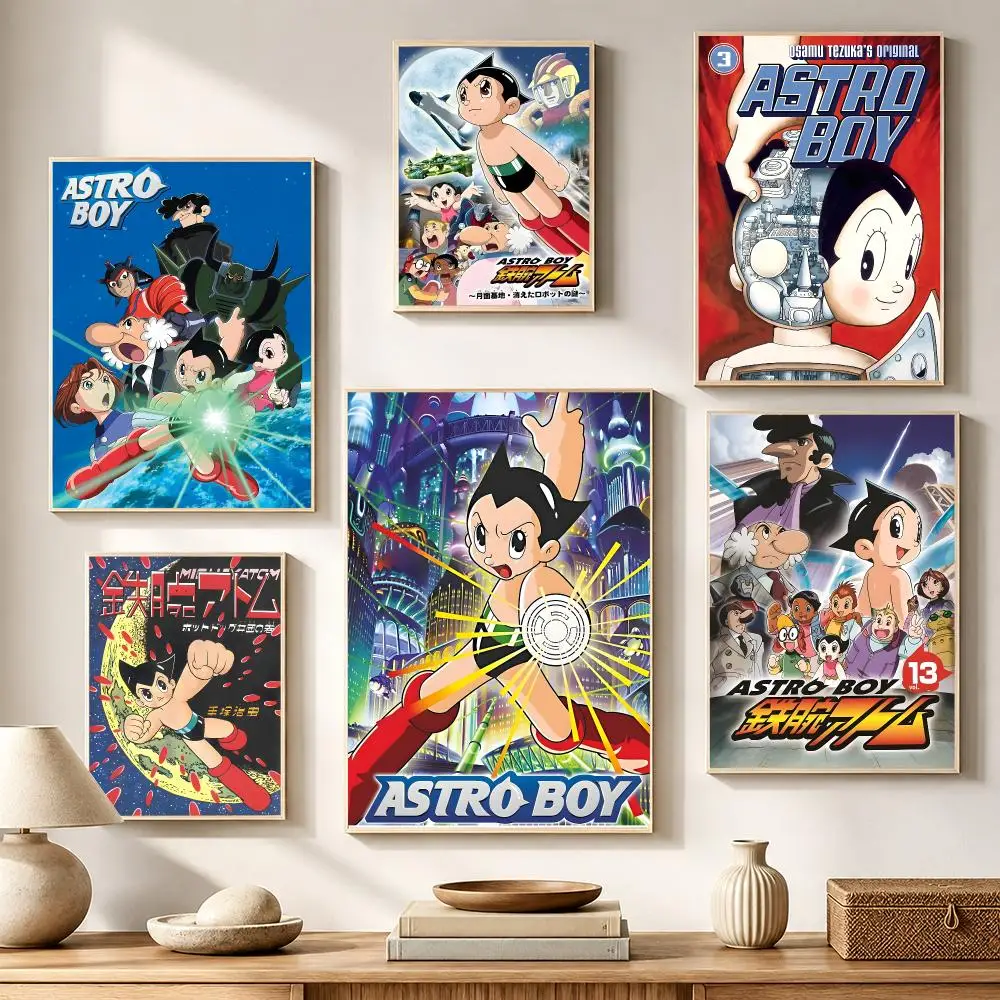 Astro Boy Iron Poster High-definition waterproof stickers, suitable for home décor, gifts, and holiday decorations