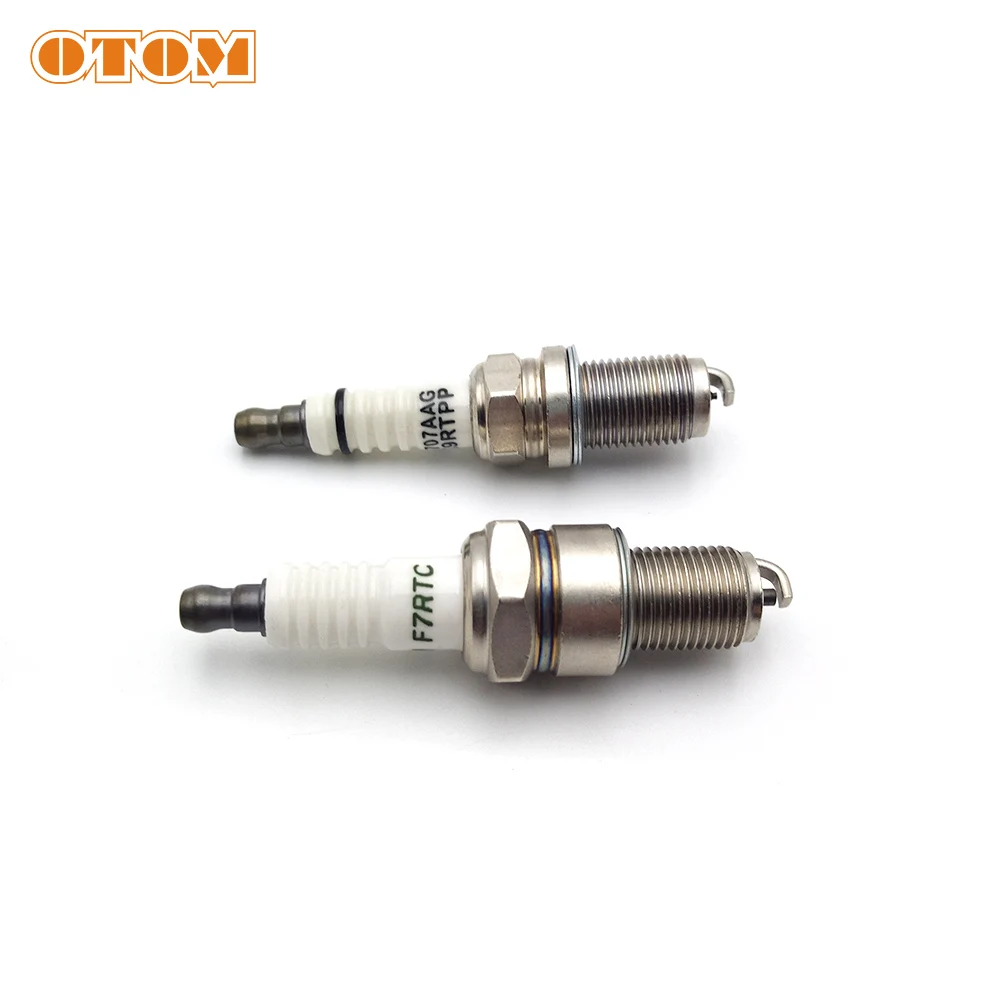 OTOM DT230 Spark Plug F7RTC & K9RTPP Ignition Device For YAMAHA MT250 2 Stroke dt 250cc Motocross Motorcycle Engine Parts