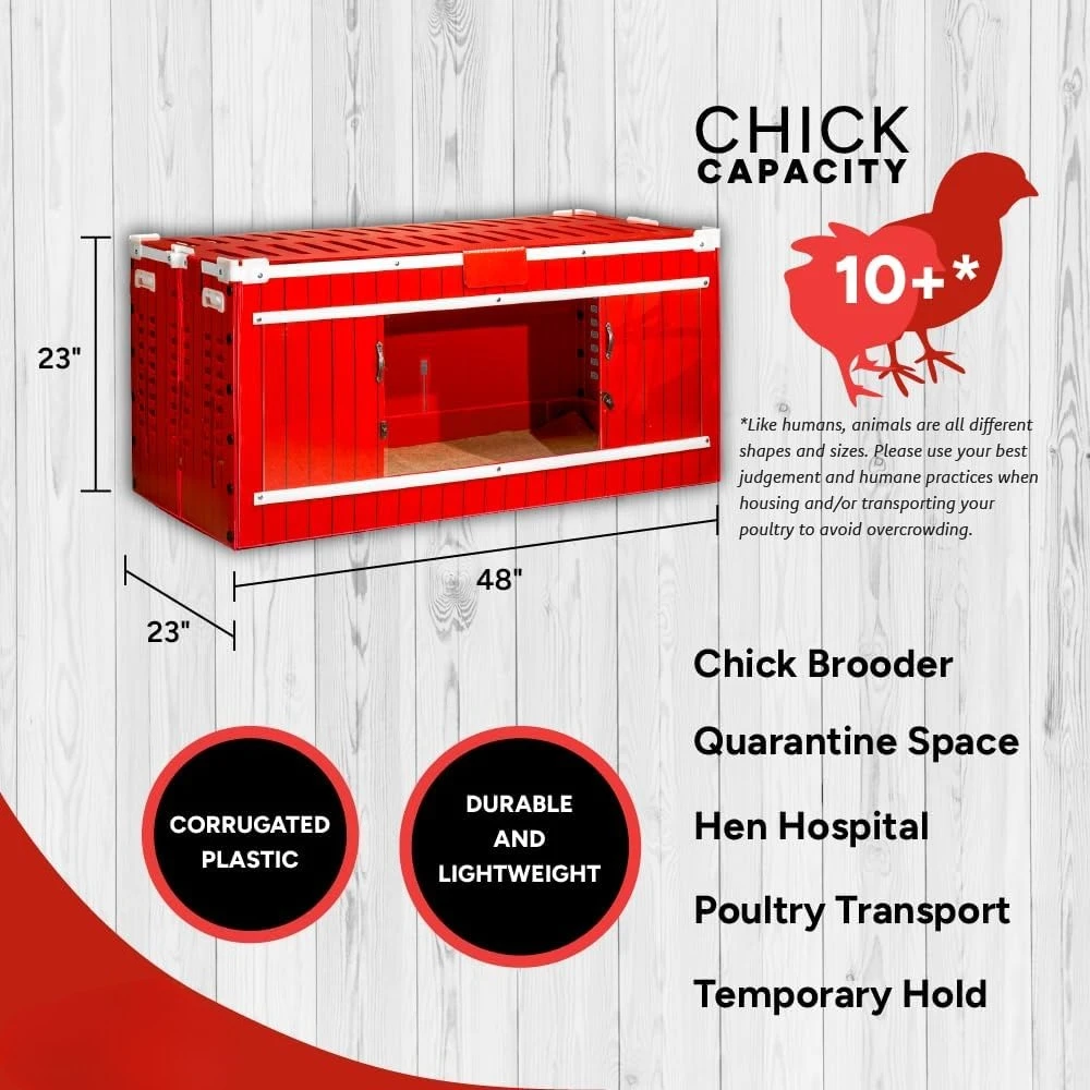 

Набор Big Red Barn Chick Brooder с нагревательной пластиной и конусом против загорания, две кормушки для цыплят, две поилки для цыплят, горячее качество продажи