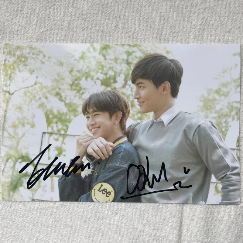 Ohmfluke Autographed Photos Thai TV Until We Meet Again The Series Drama Stills Promotional Poster Signature Picture