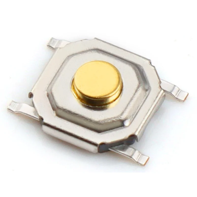 FFYY-SMD اللمس اللباقة زر التبديل الجزئي 4000 قطعة 4X4X1.5MM 4X4x1.5 مللي متر النحاس رئيس مفتاح 4 دبوس