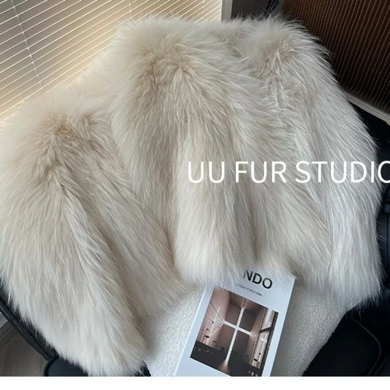 الملونة الدافئة فو المرأة معطف الفرو فضفاض أسود أبيض أفخم معطف الإناث سترة الفراء الخريف الشتاء أشعث ملابس خارجية
