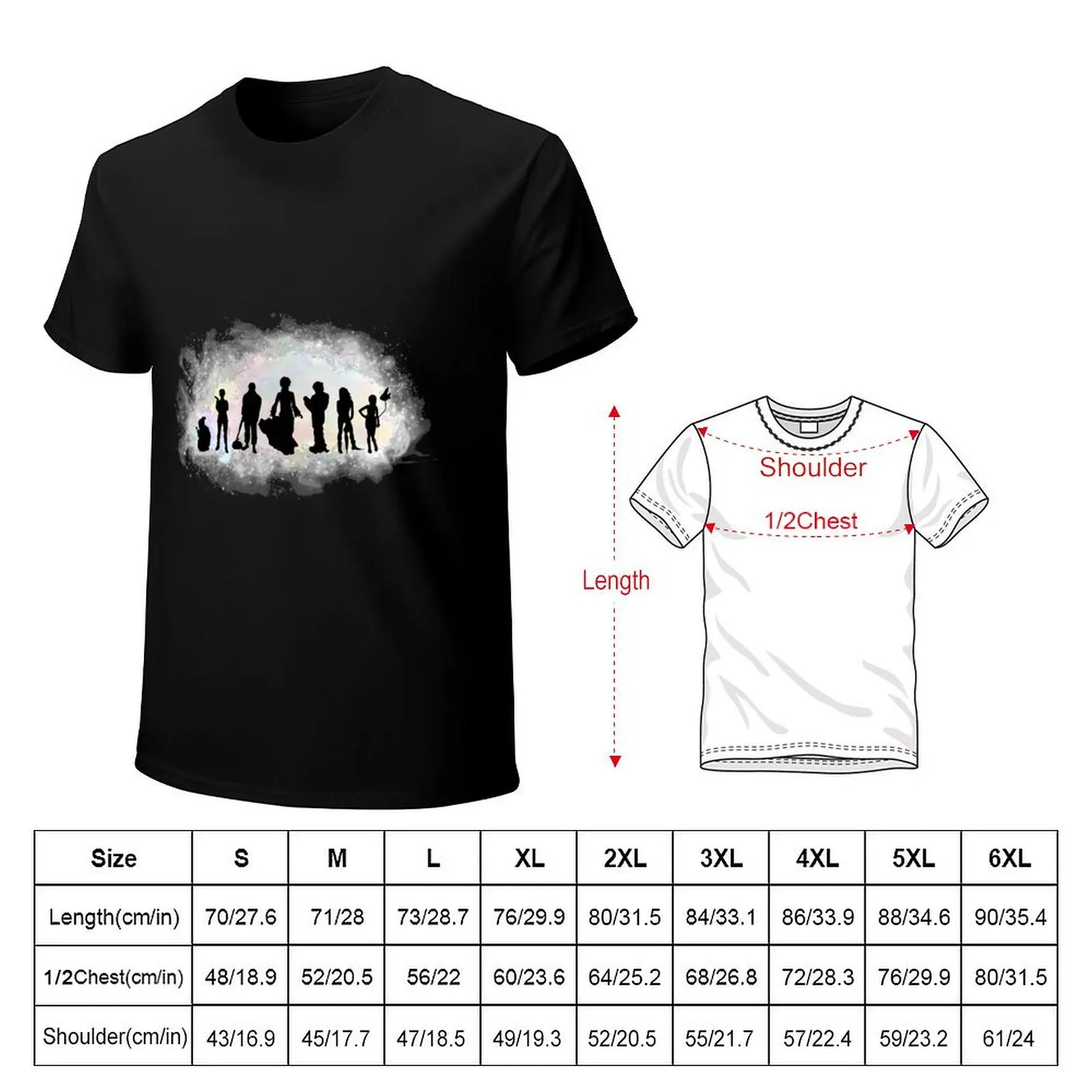 The Endless Silhouettes - Colorful Cosmos T-Shirt Quick Dry Fishing T-Shirt
