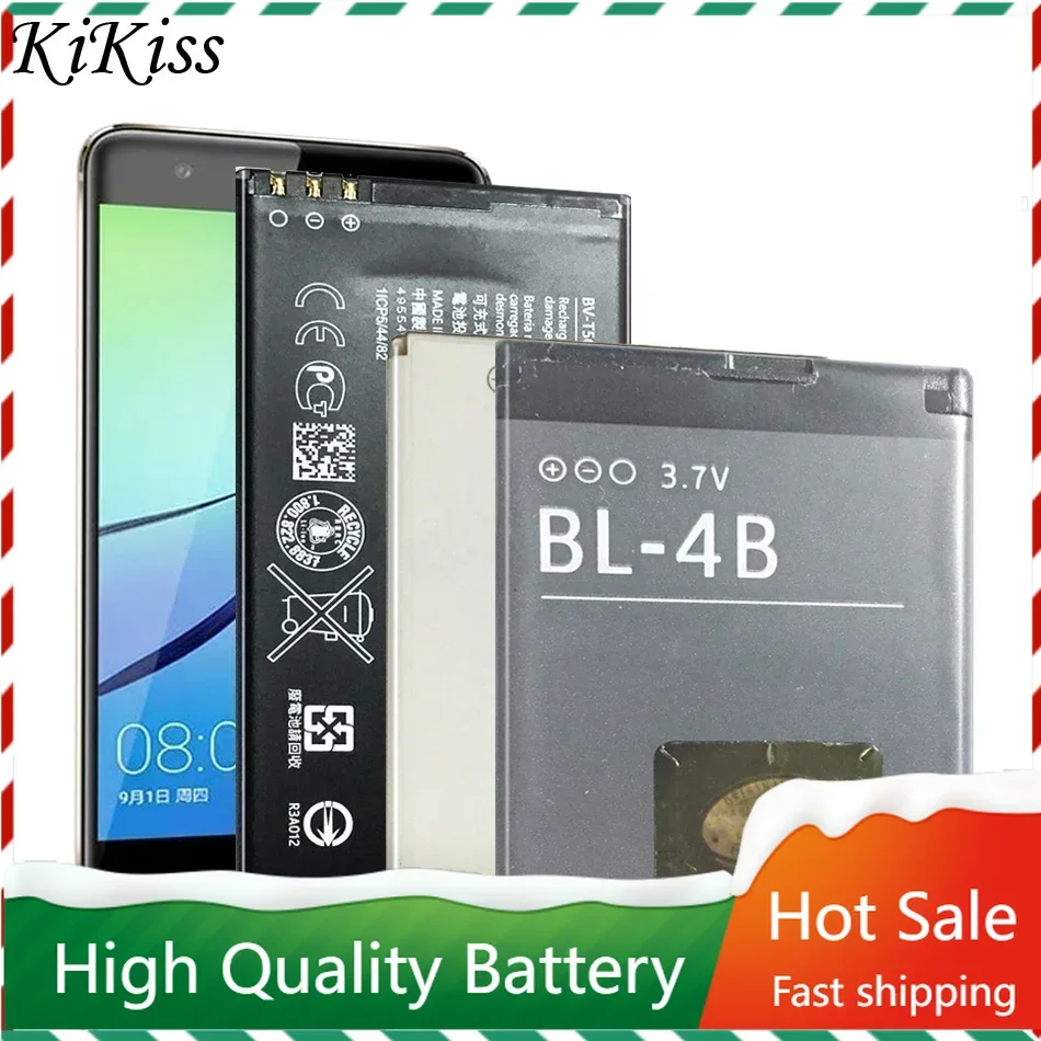 BL-4B для Nokia N76 5000 5320XM 7070 2505 2630 2660 2760 7088 2730 6111 N75 Аккумулятор BL 4B 4C 4CT 4D 5B 5C 5CA 5CB 5CT BLC-2