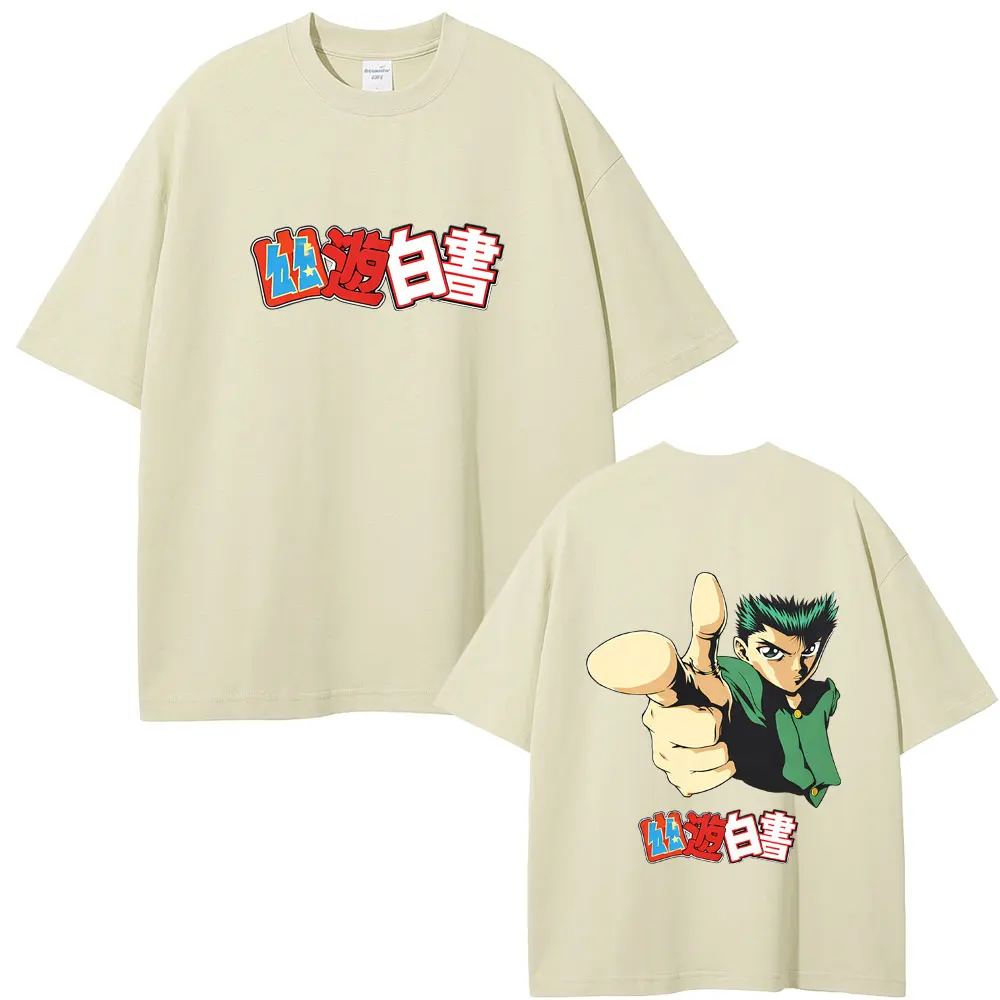 

Anime YuYu Hakusho Urameshi Yuusuke T-shirt Summer Men Women Cartoon Manga Oversized T Shirts Tops Male Fashion Cool Streetwear