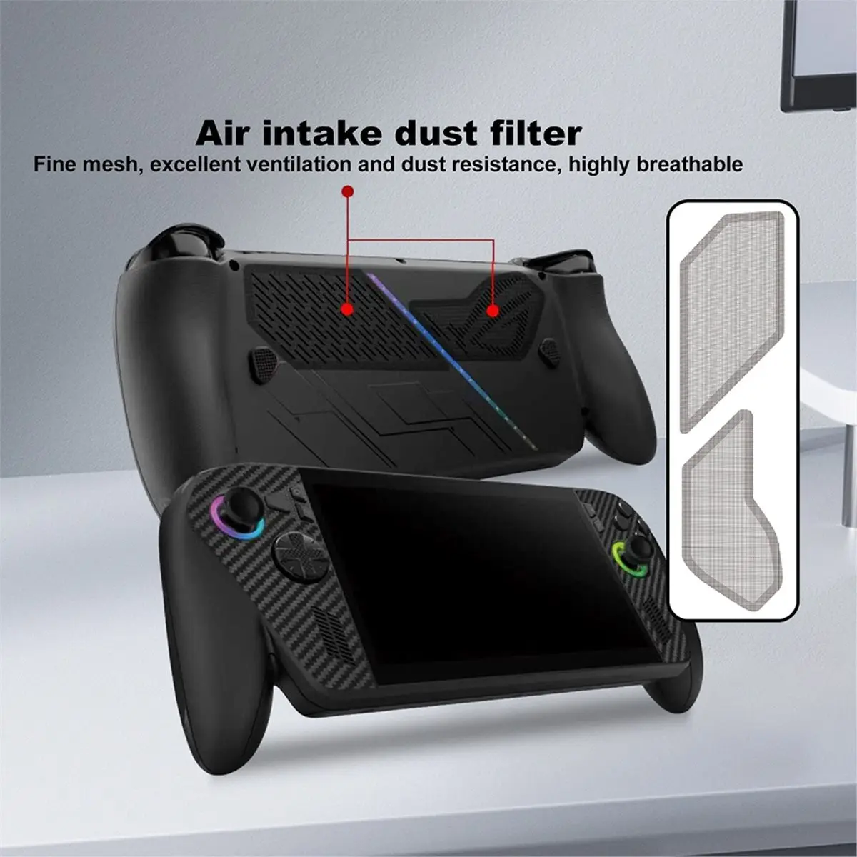Handheld Protect Kit Non-Slip Shockproof Soft Shell Cover Anti-Scratch Protect Sleeve for Ally/X Accessories