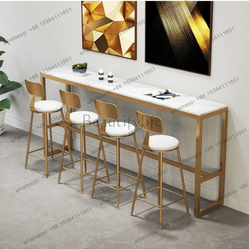 Factory Direct Sales Nordic Kitchen Bar Table Alcohol Bistro Counter Kayak Bar Table Party Reception Coffee Reception Desk Wood