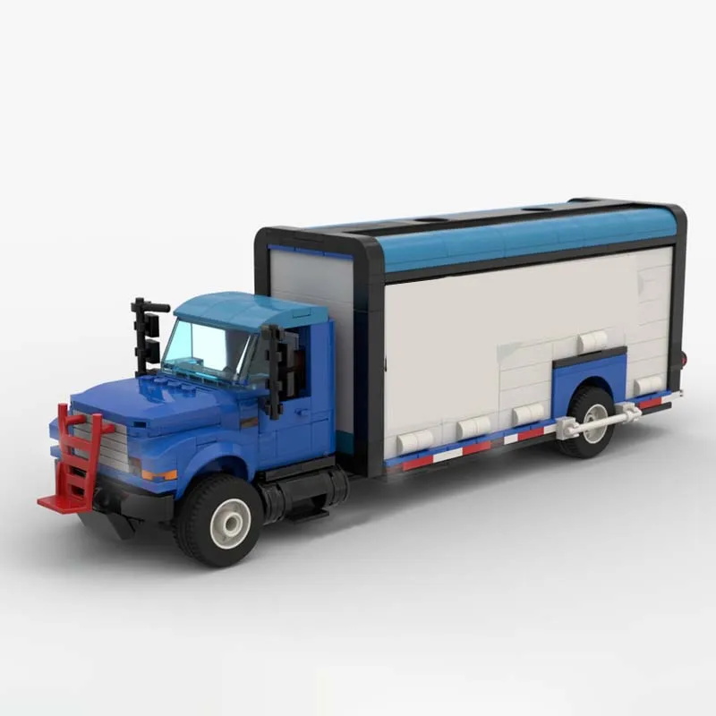 764 PCS Speedy Sports Car Beverage Truck MOC Customize Modular Building Block Creative Design Educational DIY Toy Birthday Gift
