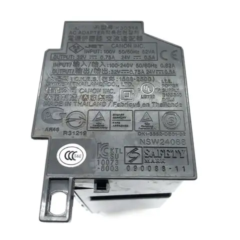 전원 공급 어댑터, 캐논 iX6550 iX6560 iX6510 MG5230 MG5220 MG5250 MG5200 iX6520 MG5210 iX6580 에 적합, K30314 K30304 K30312