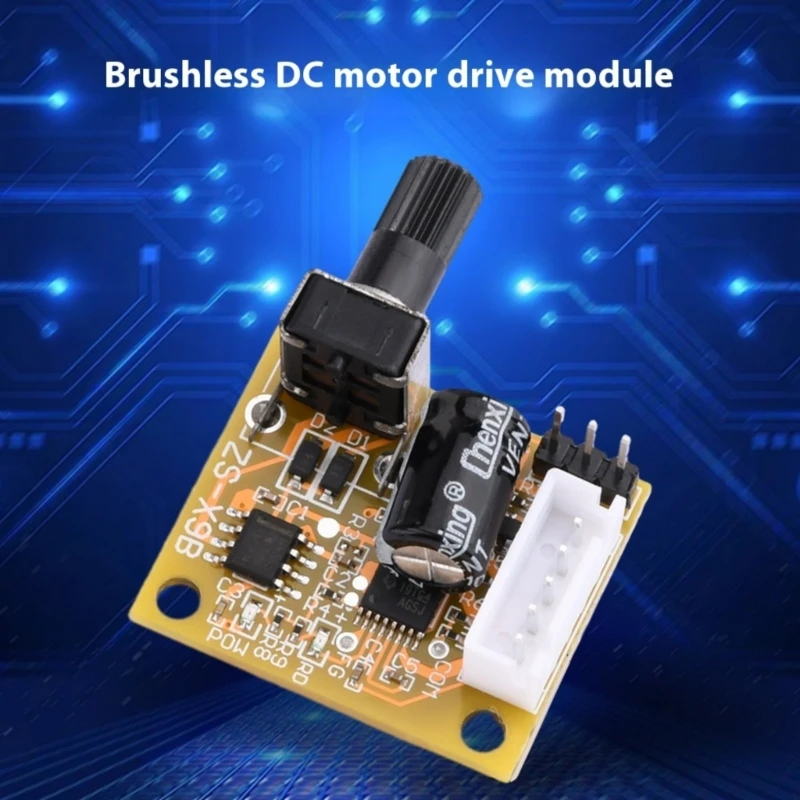5V-15V 15W 3 Phase BLDC Motor Driver Board Speed Control Reverse Polarity Protective Motor Speed Controller Board