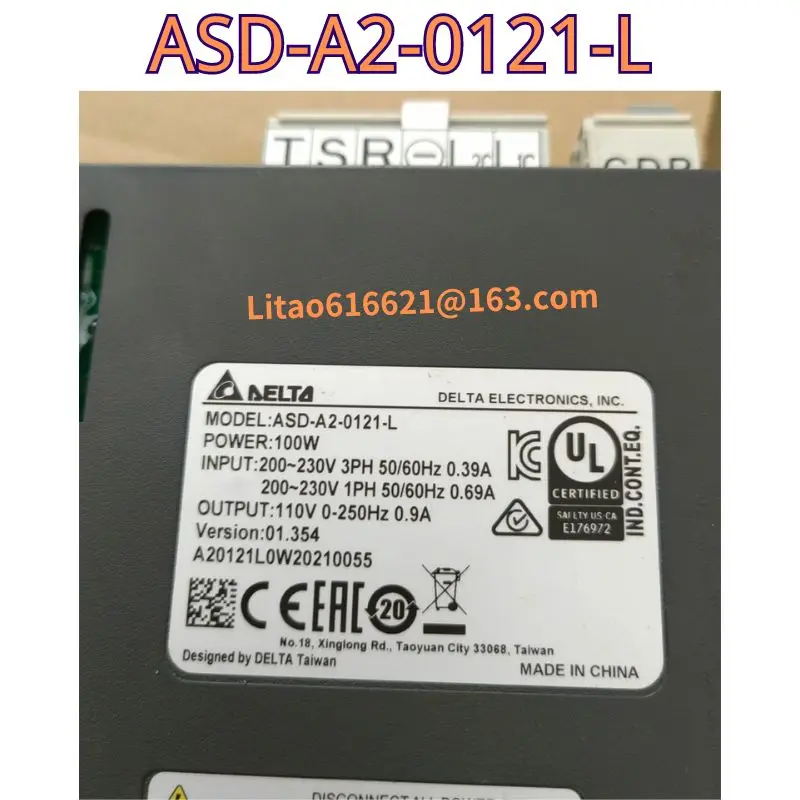 Usado Servo Driver Original, ASD-A2-0121-L, 100W, Teste Funcional OK