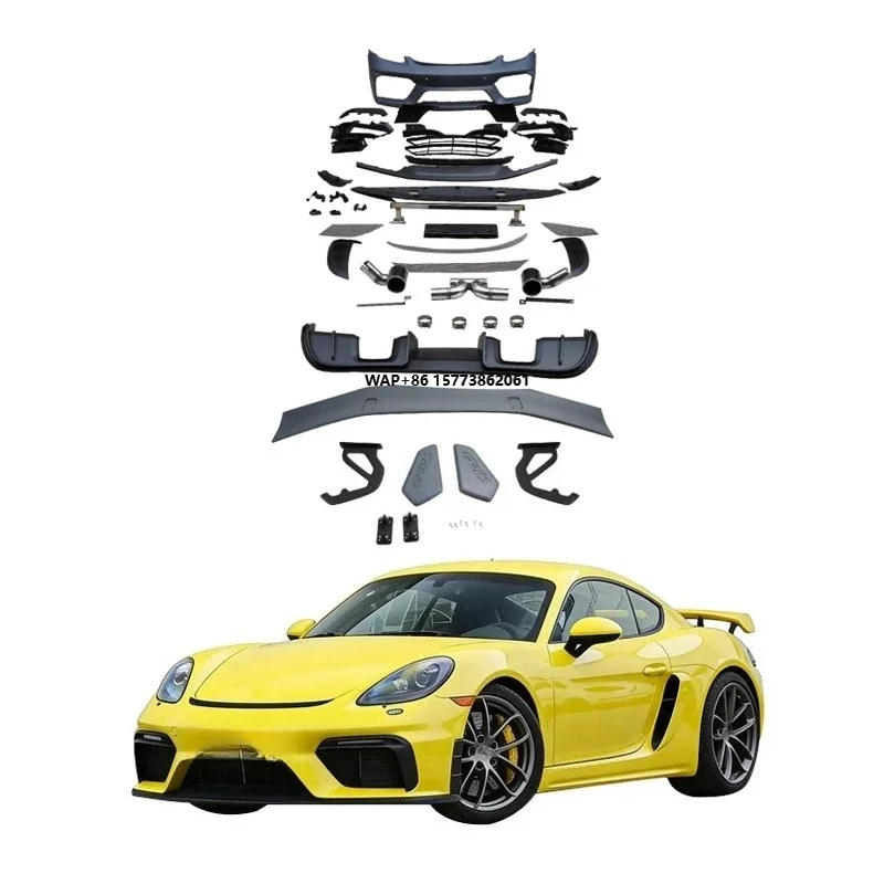 

Facelift Refit Body Kit for 2016-2023 for 718 for Upgrade with Exhaust and Clips New Condition