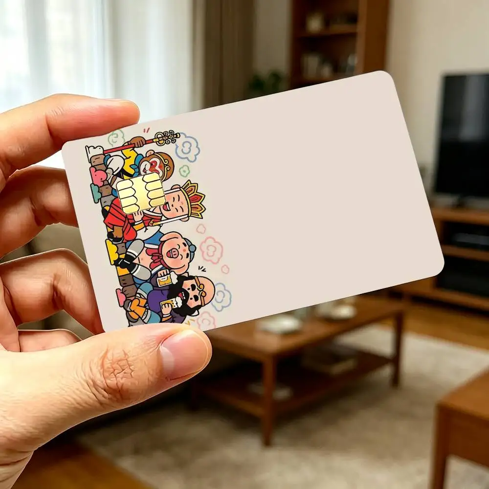 Journey to the West High‑Res Game Chip Decals Credit Card Mini Waterproof Vinyl Ornament Useful Gift