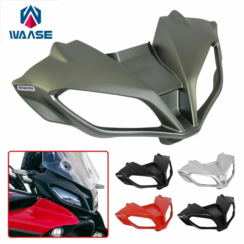 WAASE Front Headlight Cover Beak Nose Cone Fairing Headlamp Cowl Body Kit For Yamaha Tracer 9 GT Tracer9 2021 2022 2023