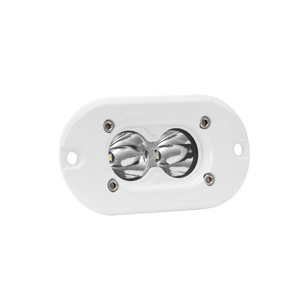 New White 3-inch Car Auxiliary Light LED Marine Refitted Work Light with Frame