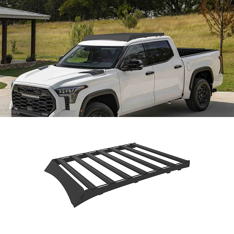 Flying Wing Off-road Accessories Aluminum Alloy Rooftop Cargo Carrier Luggage Basket Roof Rack For  Tundra 2022