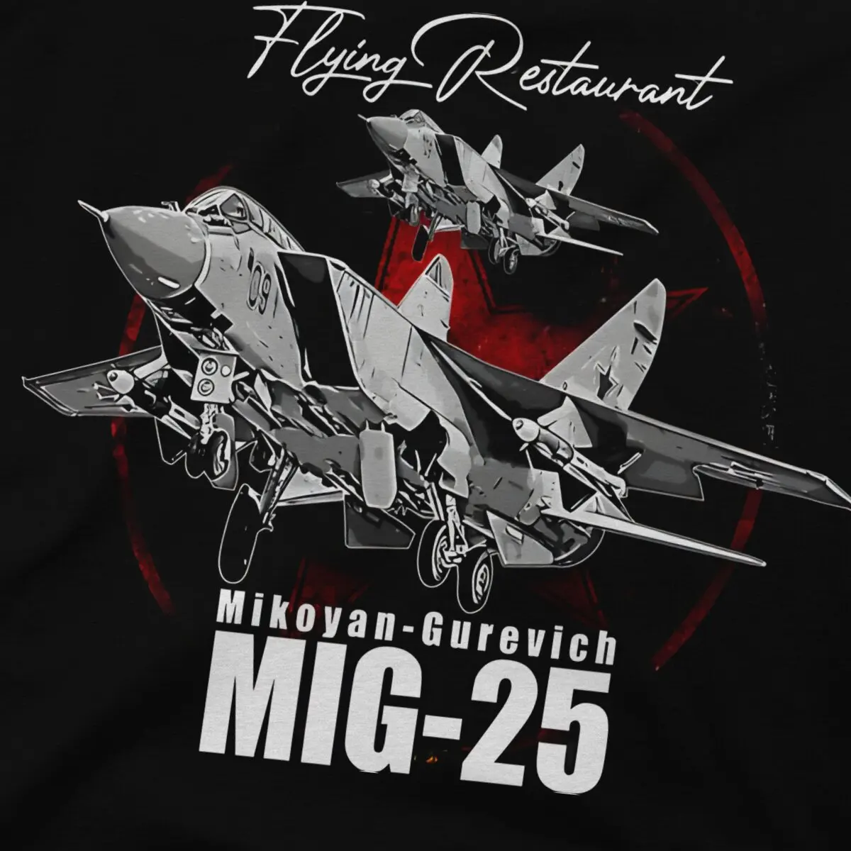 Mikoyan Gurevich MIG-25 Man\'s TShirt Mikoyan Fighter Crewneck Tops 100% Cotton T Shirt Humor Top Quality Birthday Gifts