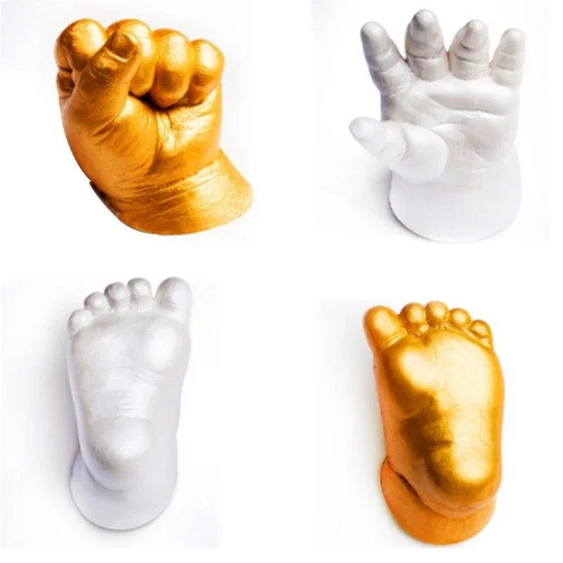 DIY Baby Plaster Mold 3D Hand Foot Print Mold for Baby Souvenir Hand Casting Kit Couples Wedding Accessories Home Decor Gifts