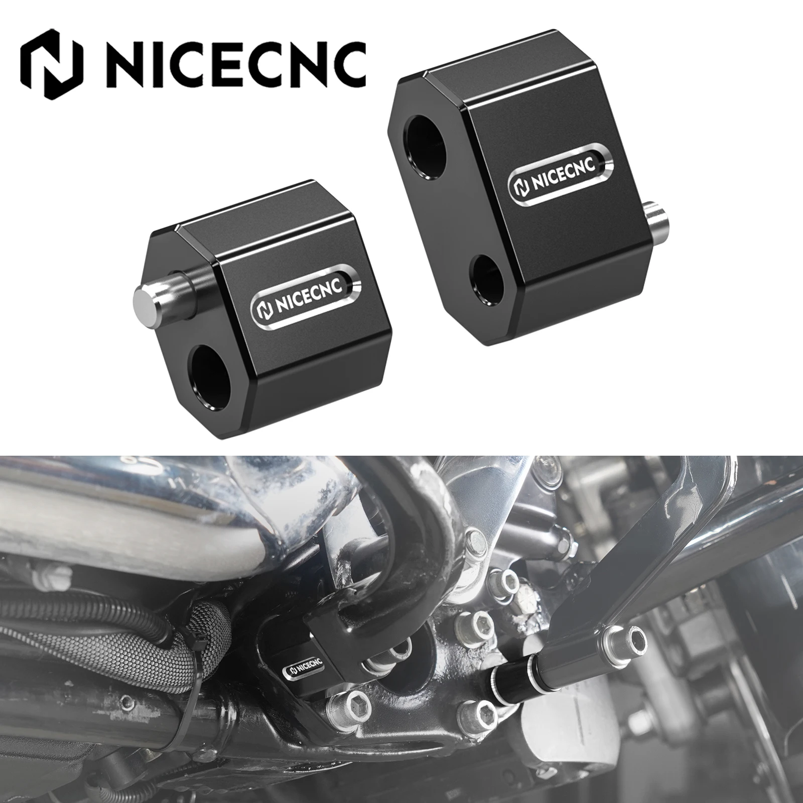 

For 2015-2024 Harley Road Glide FLTRX Driver Floorboard Extender 1.25" Street Glide FLHX Road King Special FLHRXS Electra Glide