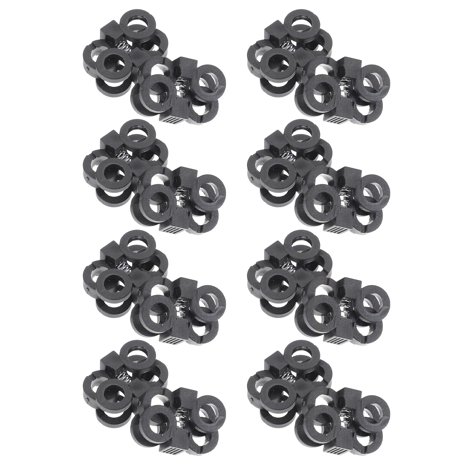 30 Uds. Hebillas para cordones de zapatos, conectores de cordones de zapatos confiables de plástico, zapatillas, senderismo, correr, hebilla para cordones, hebilla para correa de zapatos