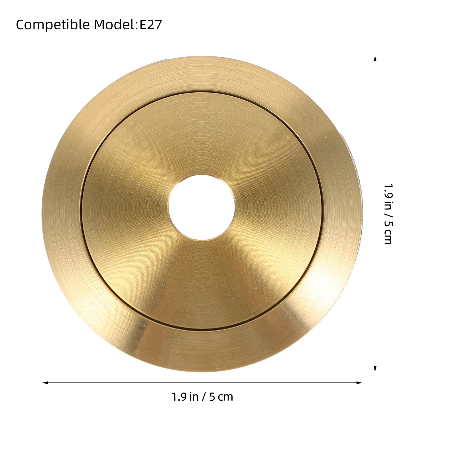 1 Juego de accesorios de Hardware para pantalla de lámpara de vidrio, anillo de fijación de lámpara de Metal para equipo de iluminación, anillo de conexión de pantalla Universal duradero