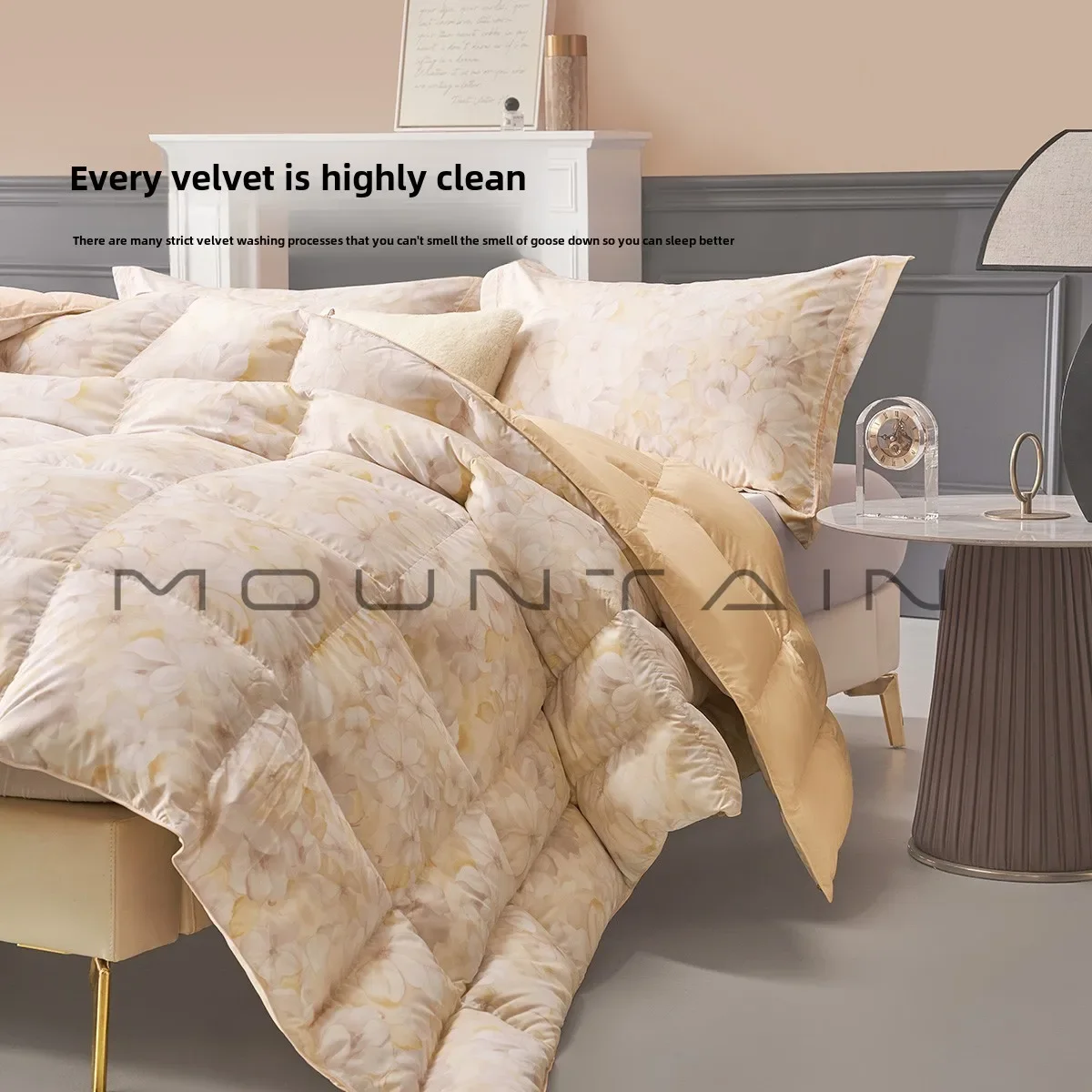 White goose down quilt core Spring and Autumn quilt Antibacterial household thickened warm