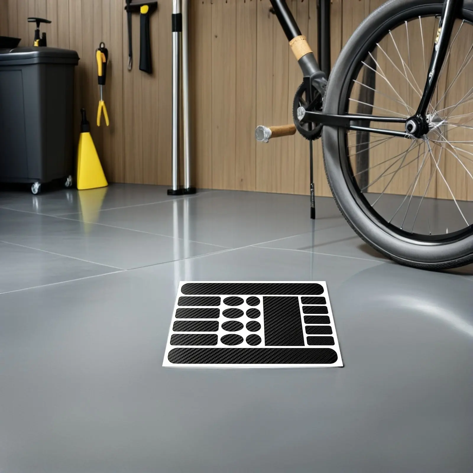 

Carbon Protector Set Black Scratch Resistant Vinyl For Bike Cycle Chainstay Sticker Guard