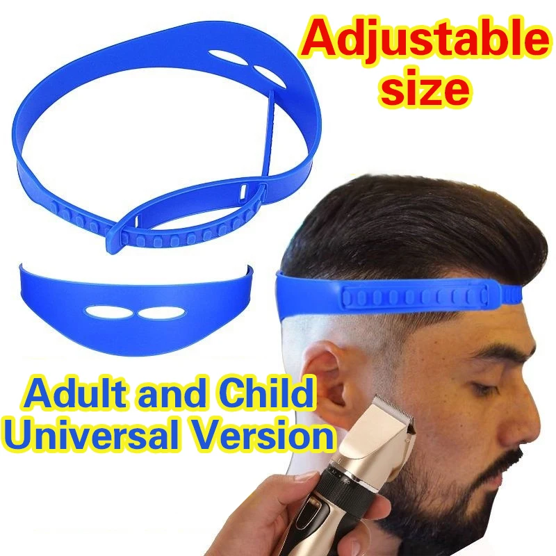 DIY Haircuts Curved Silicone Haircut Band Neckline Guide Shaping Styling Styler Ruler For Men Adjustable Hair Styling Tool