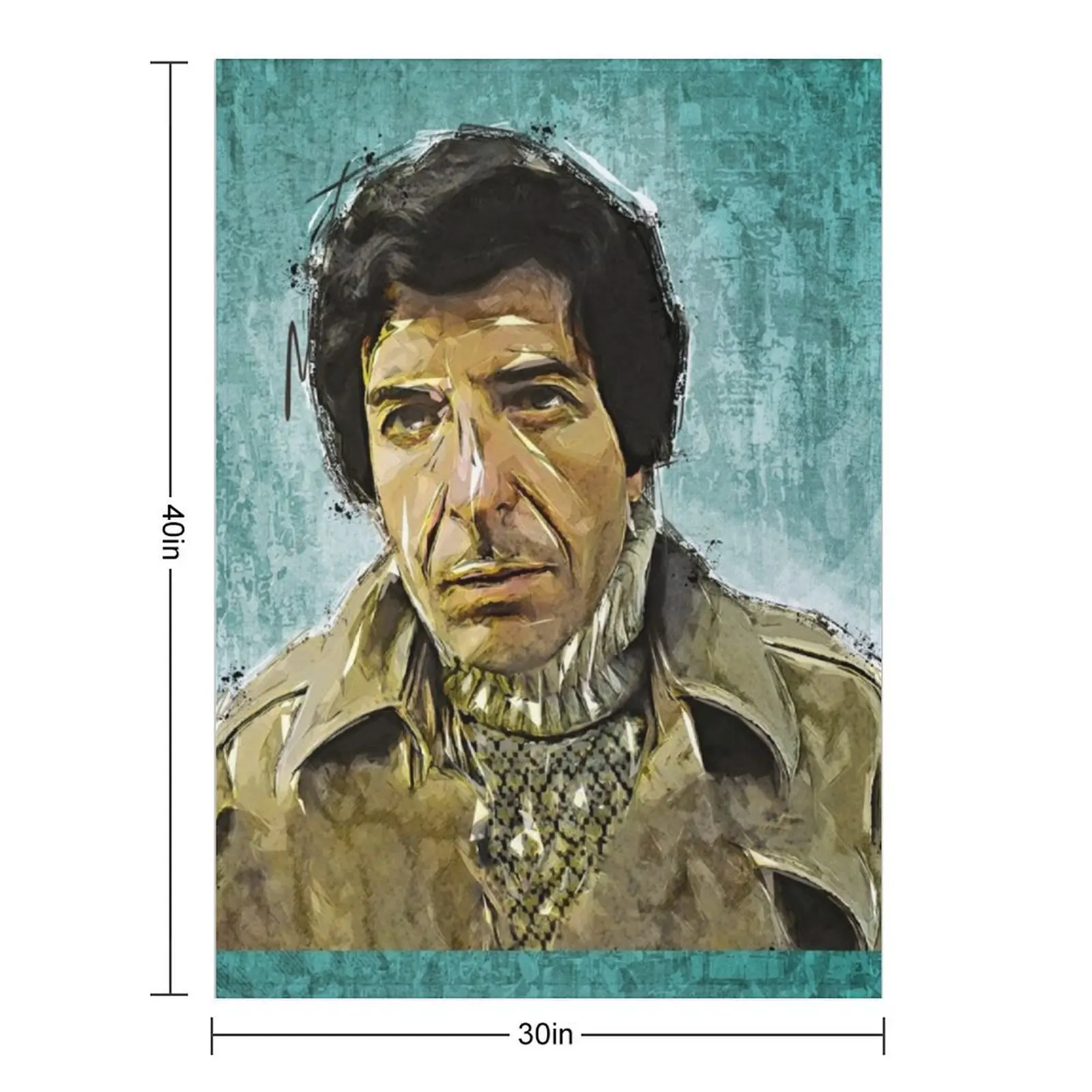 Leonard Cohen - Music Legend Art Design Throw Blanket Flannels Beautifuls Luxury St Sleeping Bag Blankets