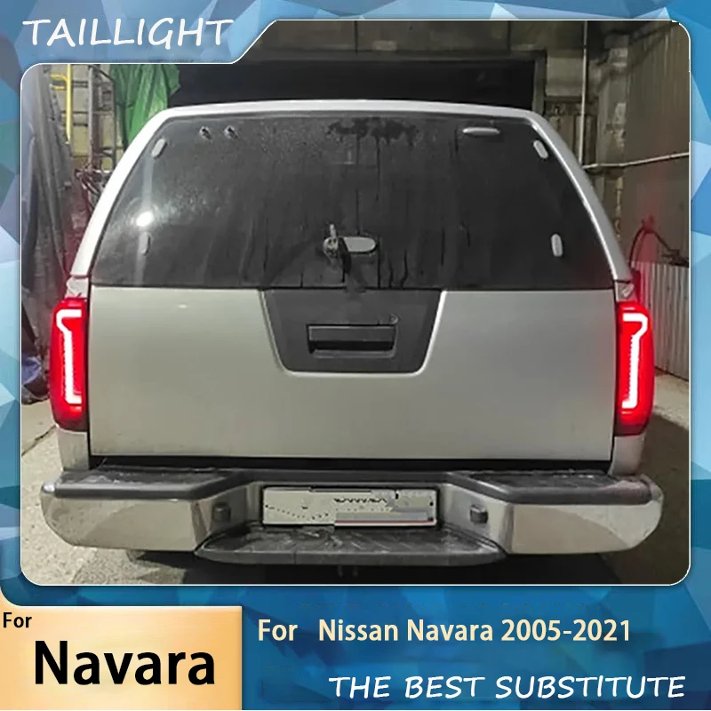 Car Tail Light 2005 2006 2007 2008 2009 2010 2011-2021 For Nissan Navara Frontier D40 LED Taillamp Turn Signal Light Back Light