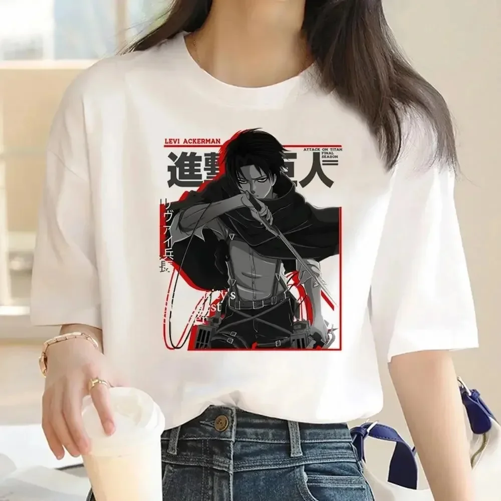 Japanese Anime Attack on Titan Graphic Print Harajuku T Shirt Casual Fashion Short Sleeve Plus Size T Shirt Women