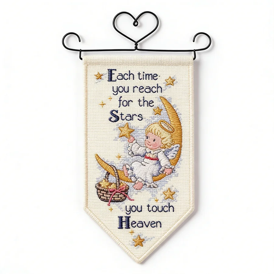 Amishop Gold Collection Counted Cross Stitch Kit Dimensions 08822, Cardinal Joy Mini Banner, House Number Plate, Embroidery