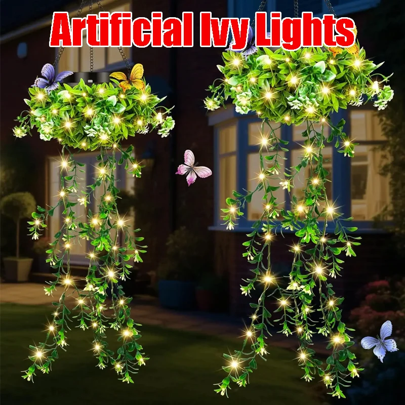 luzes-de-guirlanda-solar-com-folhagem-artificial-a-prova-d'Agua-para-decoracao-de-jardim-varanda-e-terraco-ideal-para-paisagismo