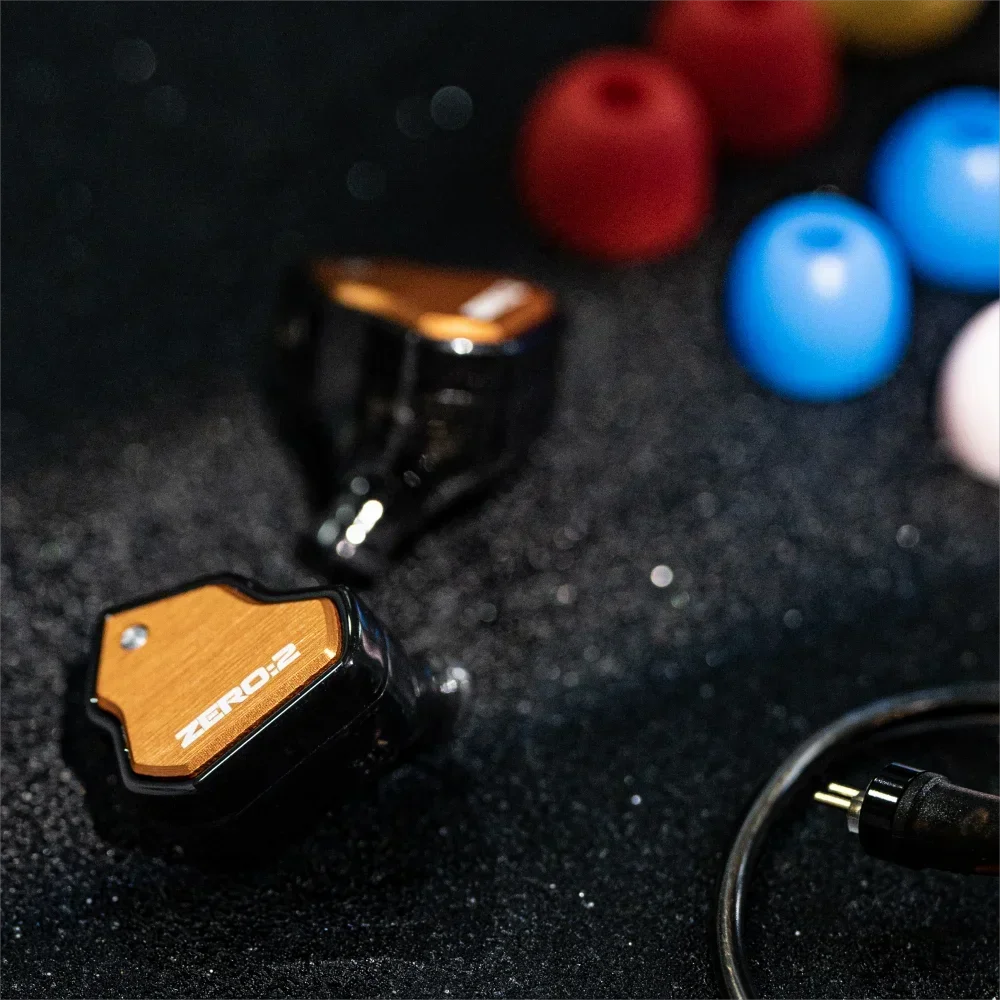 2 Headphone 10mm Dynamic Driver zero2 Wired  Gaming Earbuds with OFC Audio IEM Cable for Musician