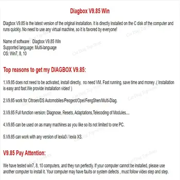 2025 新款 Diagbox 9.186 汽車診斷軟體 Diagbox V9.85 適用於 PP2000 Le-xia3 適用於 Peo-geot 和 Cit-roen 原廠安裝 10 最佳銷售 電纜診斷盒 psa - №5