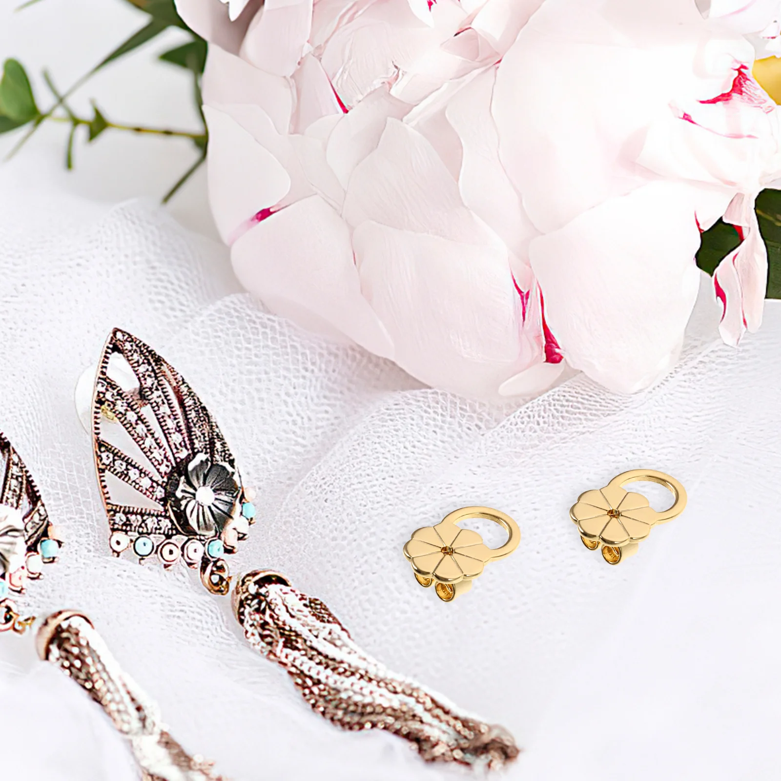 مجموعة مكونة من 5 قطع من مثبتات دعم الأذن لرافع الرفع الثقيلة وأذنين مثقوبة #5