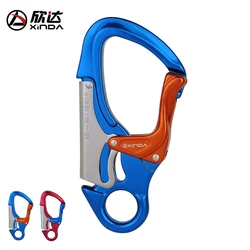Xinda Outdoor Rock Climbing Carabiner 30KN Mountaineering downhill Safety hook Via Ferrata Buckle Working At Height  Equipment