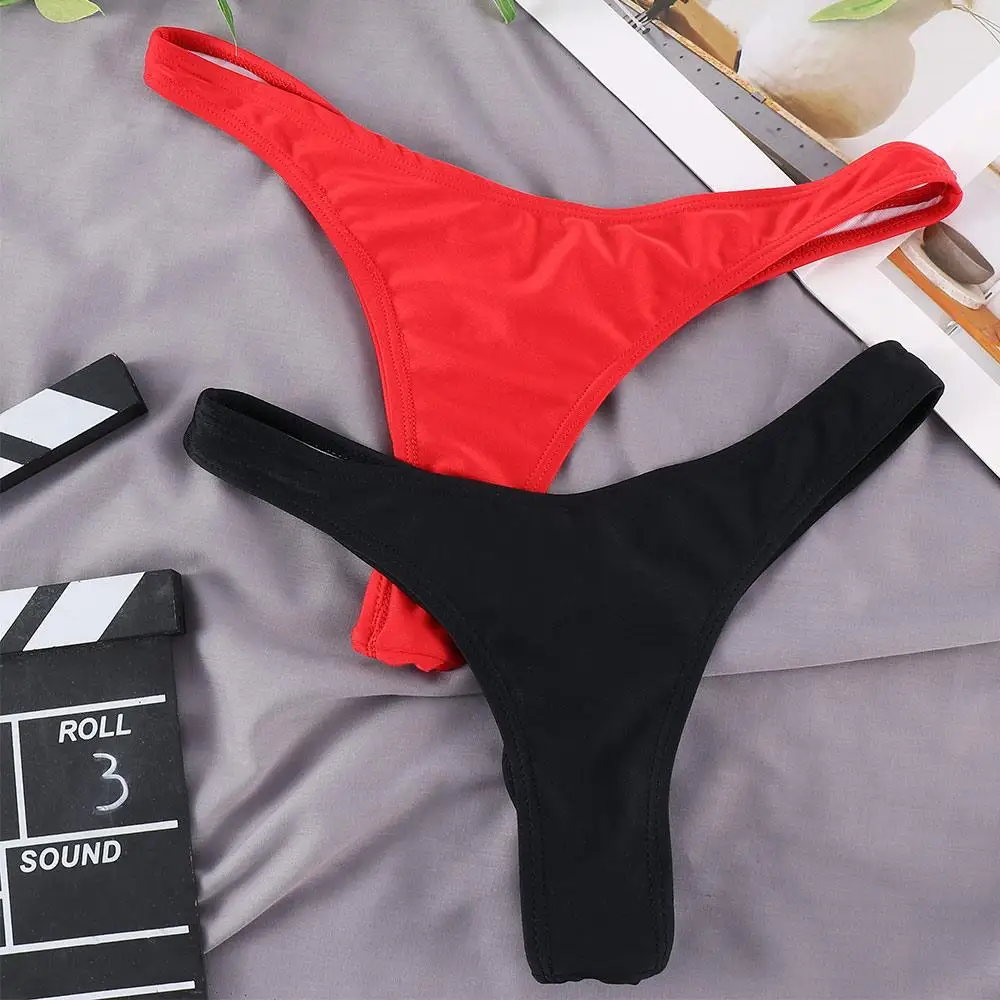 Classic Swim Bottoms Shorts Biquini Side Bikini Briefs Swimwear Swimsuit