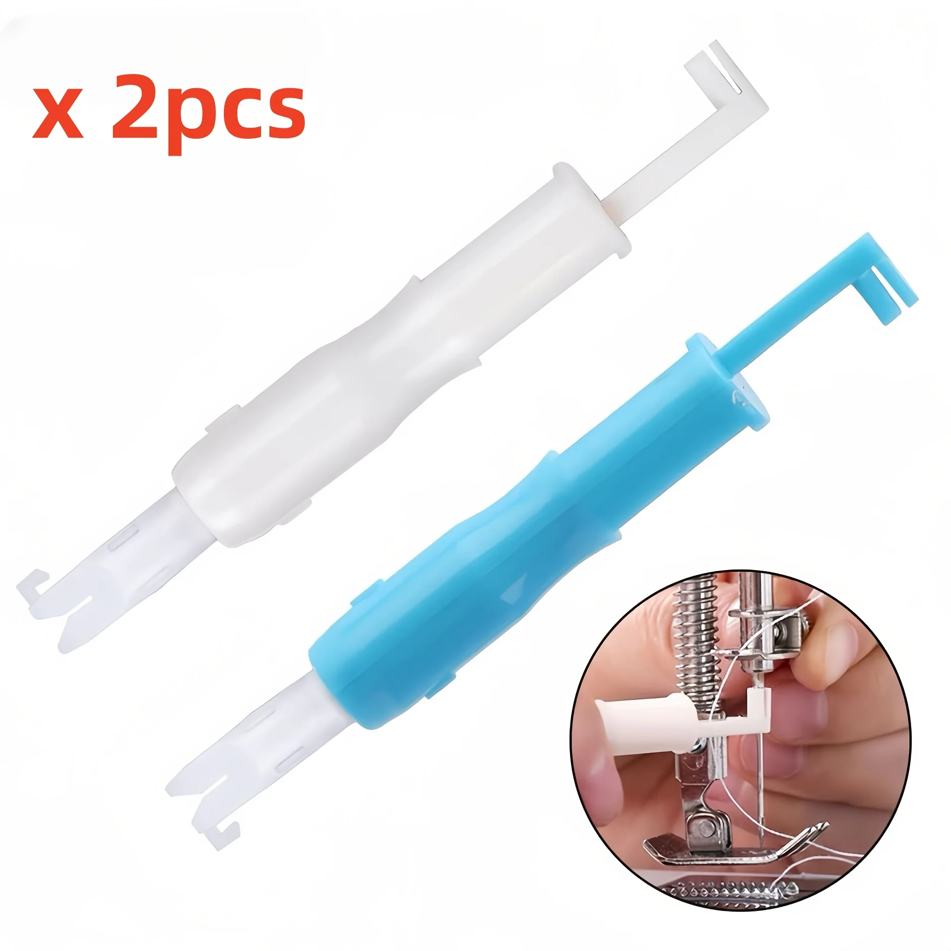 2pcs Needle Threader DIY Tool Home Hand Quick Sewing Machine Device Thread Auto Needle Cross Stitch Sewing Accessories