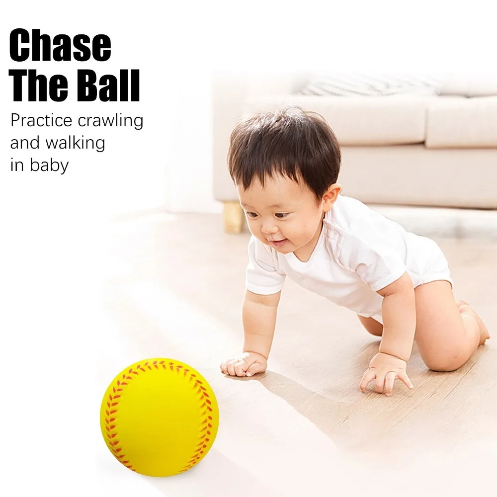 Durable PU Soft Baseball Elastic Squeeze Toy Training Balls Softball Batting Practice
