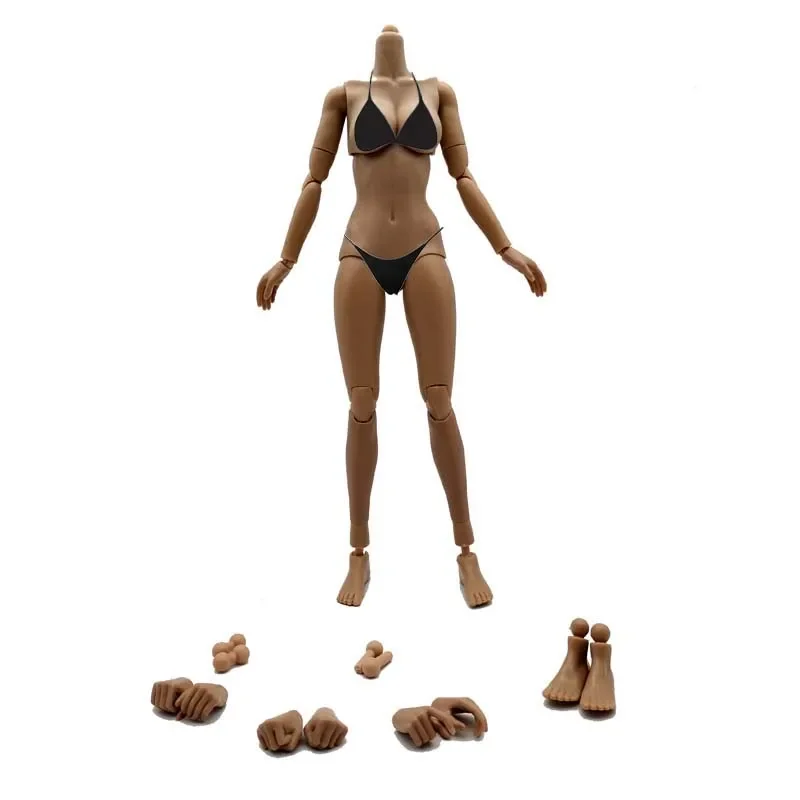 1/6 Scale Female Body Toy Wheat Skin Large Breast Pose-able 12-inch Action Figure Doll Painting Art Body 27cm