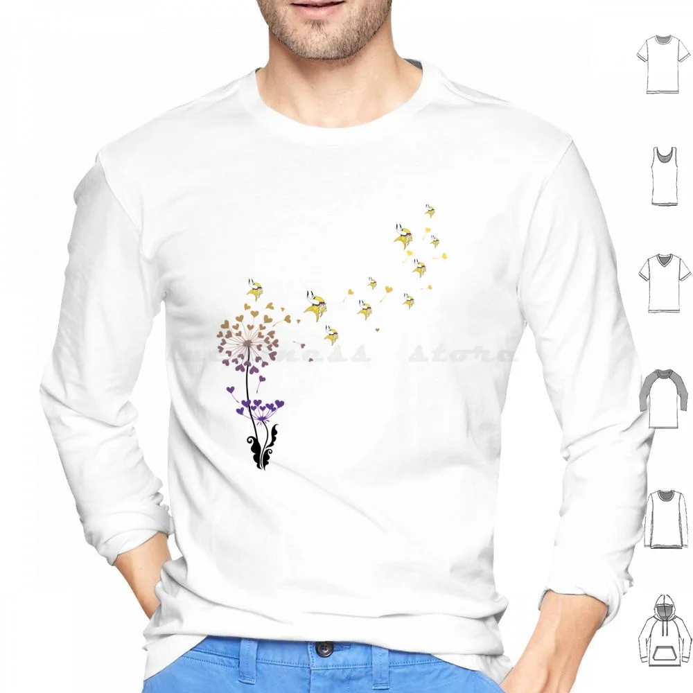 Minnesota Víkíngs Dandelion Flower Unisex Design Shirts Soft Women Unique Tees Hoodies Long Sleeve Minnesota Víkíngs