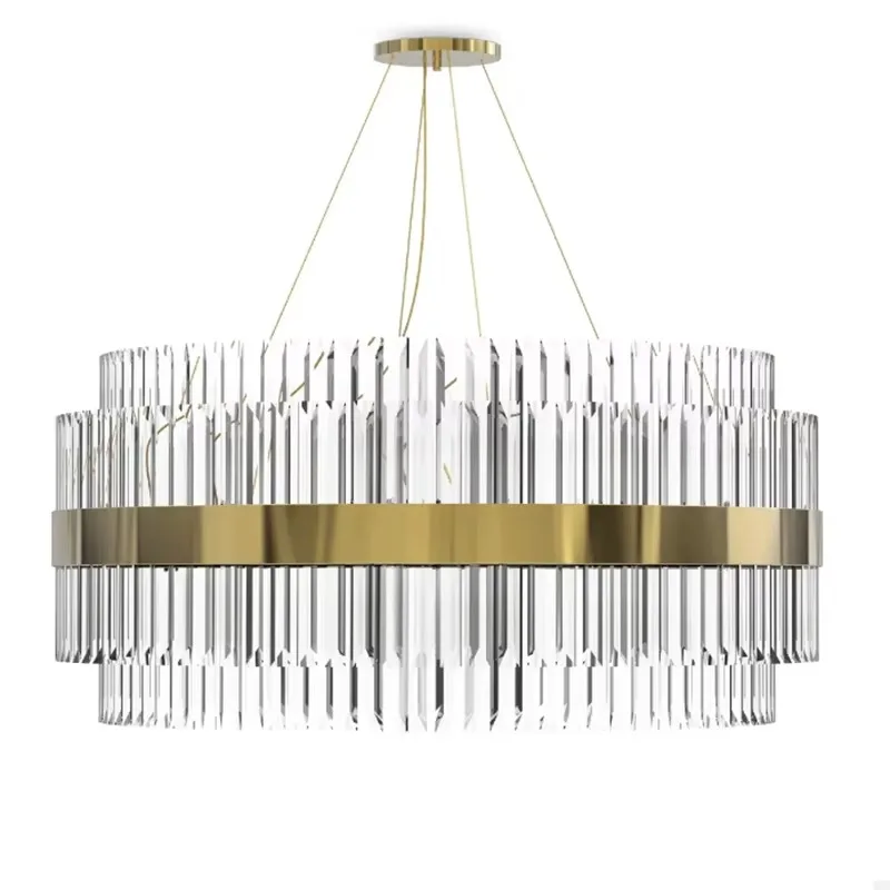 2026 Modern Home Smart Adjustable Height Energy Saving Chandeliers Lights Crystal for Indoor Dining Table Living Room 3-Year