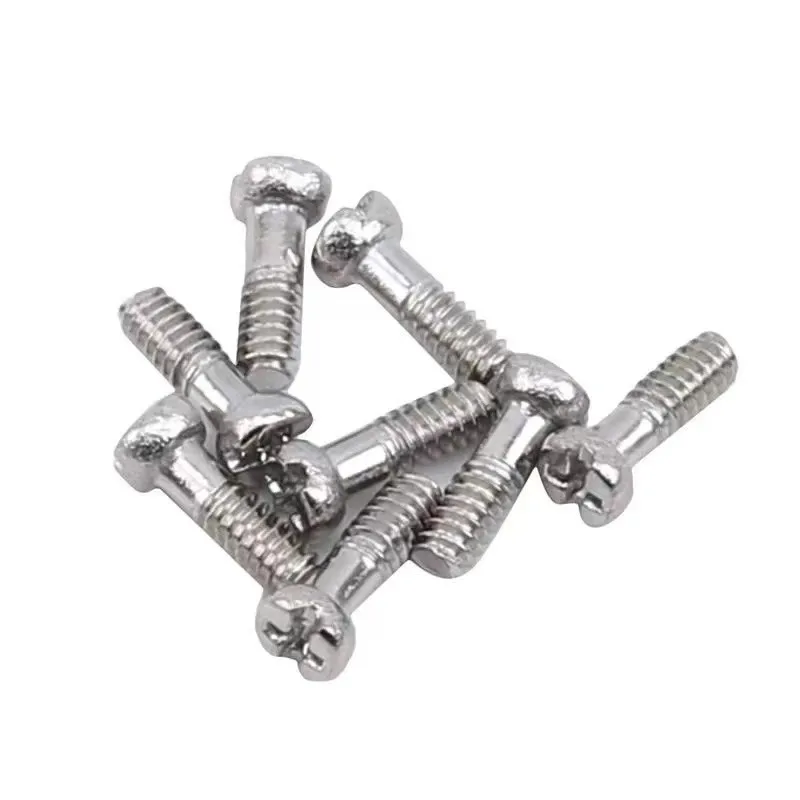 240Pcs Nickel-plated Eyeglass Screws and Bolts Glasses Watch Repair Screw Mini Small Eyeglass Screws Tool Kit M1.0 M1.2 M1.4