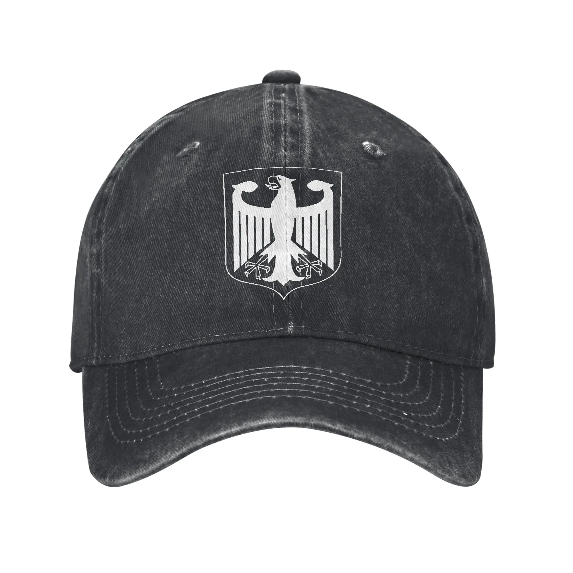 

Germany Coat of Arms German Eagle Baseball Cap Casual Distressed Washed Deutsche Snapback Hat Men Women Outdoor Running Gift Hat