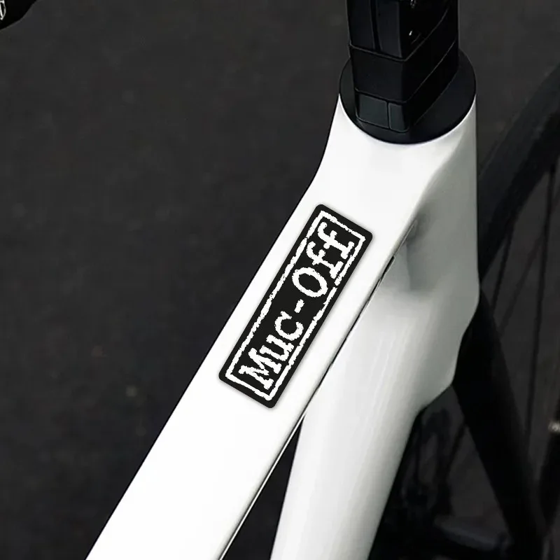 1 Piece MUC-OFF Waterproof Bike Sticker - Creative Sunscreen Decoration for Outdoor Cycling Lovers, Suitable for Road Bikes