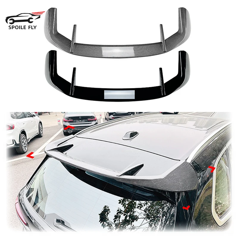 

For BMW X5 G05 2019 2020 2021 2022 2023 2024+ MP Style Car Rear Roof Spoiler Wing Glossy Black Or Carbon Fiber Look Body Kit