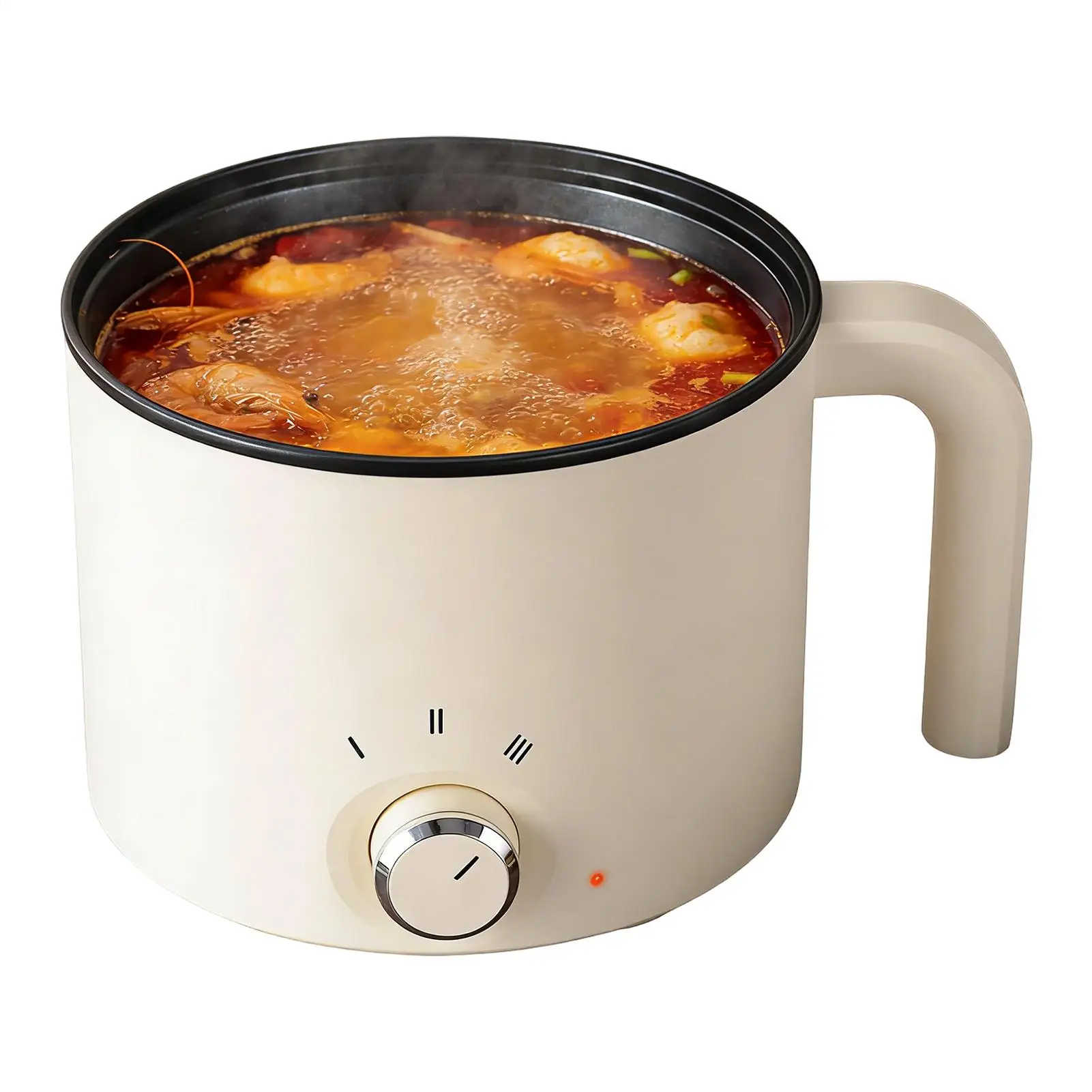 Electric Pot for Cooking Personal Frying Pan Dorm Electric Cooker Pot for Egg Soup Porridge Steak Oatmeal College Students Teens